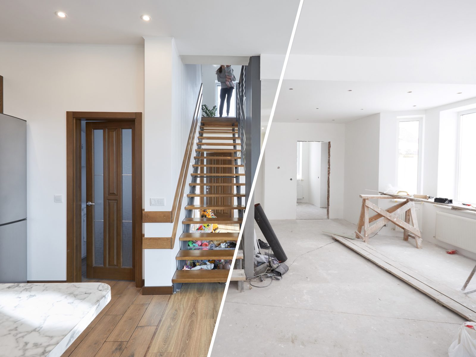 Chantier de rénovation mené par Axio Concept, de l'existant à la livraison